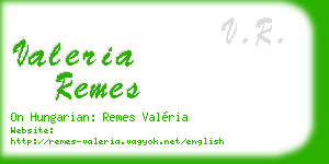 valeria remes business card